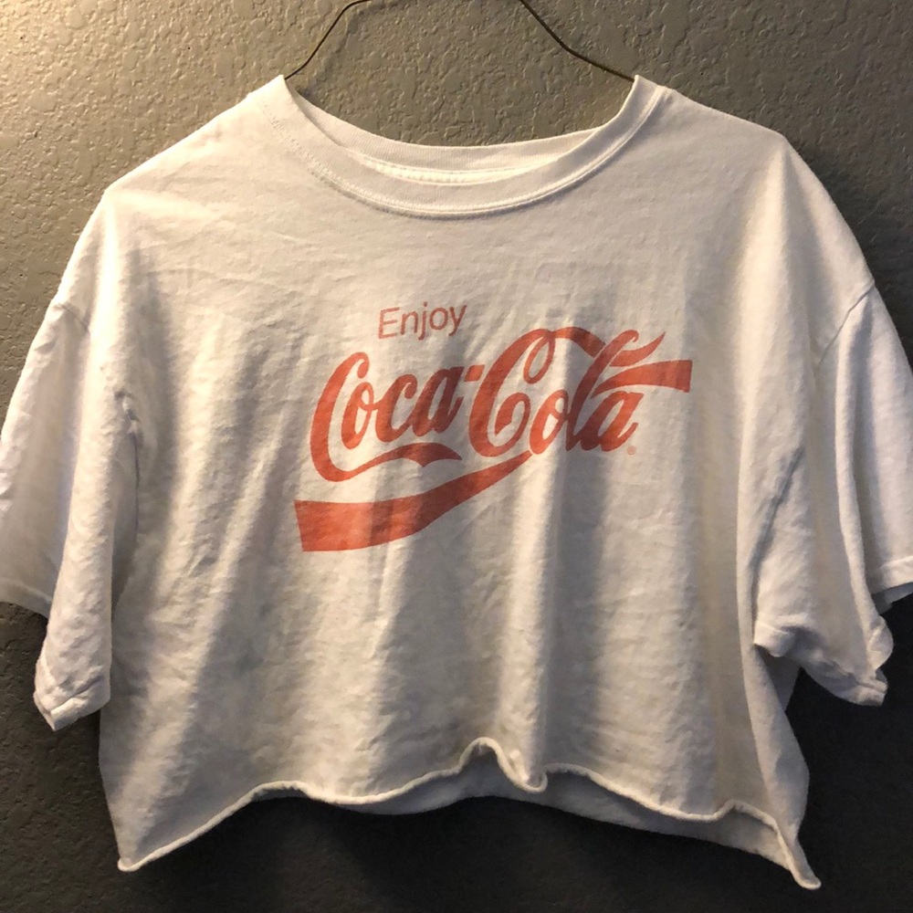 coca-Cola white crop top